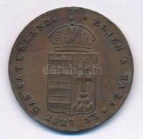 1865. "Emlékérem a pesti országgyűlésre" bronz emlékérem "ÉLJEN A HAZA - ES LEBE DAS ...