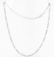 Ezüst(Ag) figaro nyaklánc, jelzett, h: 40 cm, nettó: 5 9 g