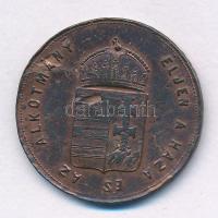 1867. "I. Ferenc József budai koronázására" bronz koronázási zseton. "A BUDA PESTI KO...