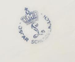 4 + 1 darabos kínáló készlet egyedi kézi festéssel. A kis tálkák Zsolnay-k d: 8 cm, 20 cm