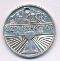 DN &quot;Ózdi kohászat 1845&quot; Al belépő bárca hátoldalán &quot;II. 526&quot; sorszámmal (37mm) T:AU