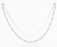 Ezüst(Ag) figaro nyaklánc, jelzett, h: 50 cm, nettó: 3,9 g