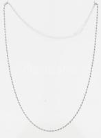 Ezüst(Ag) walles nyaklánc, jelzett, h: 45 cm, nettó: 5,5 g