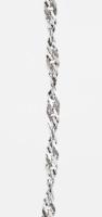 Ezüst(Ag) csavart, áttört nyaklánc, jelzett, h: 45 cm, nettó: 2,8 g