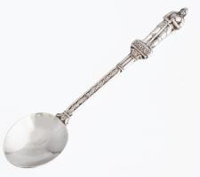 Ezüst(Ag) Hunyadi nyelű kávéskanál, 6 db, jelzett, h: 11,3 cm, nettó: 87,8 g