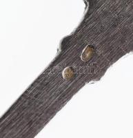 Ezüst(Ag) Szent István címeres kávéskanál, 4 db, jelzett, h: 11,5 cm, nettó: 71,1 g