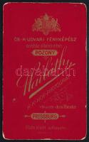 cca 1880-90 Gyalogos tizedes egyenruhában, keményhátú fotó Mailáth pozsonyi műterméből, érdekes piro...