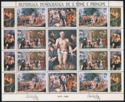 Rubens festmények kisív, Rubens paintings minisheet