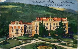 1932 Abbazia, Opatija; Hotel Quisisana (EK)