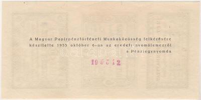 1849. 2kr + 6kr + 10kr "Bem" erdélyi szükségpénz ív 1955-ben, eredeti nyomólemezzel készül...