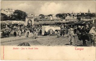 Tangier, Tangiers, Tanger; Market day in Grand Soko