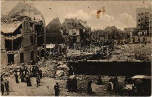 1917 Lille, Explosion 11.12.1916 / WWI military destruction, ruins (Rb)