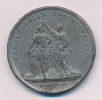 Franciaország 1672. "XIV. Lajos / Charleroi város ostromának feloldása" Sn emlékérem. Szig...