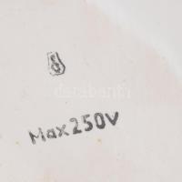 Drasche porcelán falilámpa, jelzett, kopással, 26x21 cm