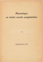 Harsányi István - G. Donáth Blanka: Pszichológia az iskolai nevelés szolgálatában. Szerk.: - - és - - . Mind a két szerkesztő, Harsányi István (1908-2002) pszichológus, a 20. századi magyar tehetséggondozás legkiemelkedőbb művelője és G. Donáth Blanka (1921-2015) pszichológus által Mohás Lívia (1928-2024) pszichológus, József Attila-díjas írónak DEDIKÁLT példány. Kaposvár, 1973, Somogy m. Tanács V. B. Mívelődésügyi Osztálya Továbbképzési Kabinet. Kiadói papírkötés.