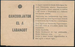 cca 1944, "Németország a kutyaszorítóban", II. világháborús németellenes röplap, kétoldala...