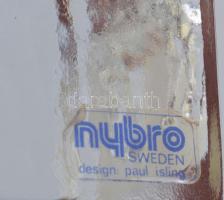 Nybro svéd levélnehezék, kos ábrázolással. Designer: Paul Isling. Jelzett, hibátlan, 8c8 cm