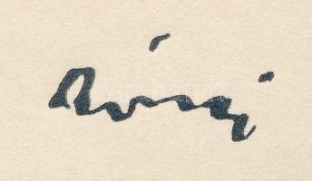 Rippl-Rónai József (1861-1927): Akt gitárral. Cinkográfia, papír, jelzett a cinkográfián, paszpartub...