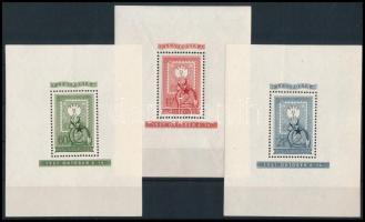 1951 80 éves a magyar bélyeg blokksor (51.000) (60f, 2Ft halvány ránc / light crease)