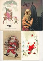 12 db MODERN motívum képeslap: Mikulás üdvözlet / 12 modern motive postcards: Saint Nicholas greeting