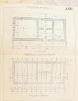 cca 1900-1930 Építészeti reklám nyomtatványok tétele, építészeti mintalapok, stb kb 50 db nagy méret...