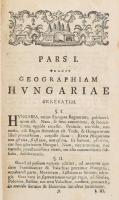[Bél Mátyás]: Compendium Hungariae Geographicum ad exemplar notitiae Hungariae novae historico-geogr...