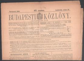 A Magyar Közlöny 1944, májsu 25.-i száma, benne zsidók zár alá vett műtárgyainak számbavétele és megőrzése tárgyában született kormányrendelet