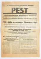 1943 A Pest c. napilap V. évf, 294. szám benne az olasz kapitulációval, valamit Budapest elsötétítéséről.