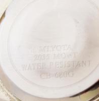 Swatch karóra japán Myota szerkezettel elem nélkül. d: 30 mm sárga bőr szíjjal