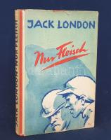 Jack London:  Nur Fleisch. Einzig berechtigte Übersetzung von Erwin Magnus. [Elbeszélések.] Berlin, (1929). Universitas Deutsche Verlags-Aktiengesellschaft (Gedruckt in der Buchdruckwerkstätte GmbH.) 271 + [5] p. Első német kiadás. A Jack London (1876-1916) amerikai író novellaterméséből összeállított novellaválogatás darabjai 1893-1910 között jelentek meg különféle amerikai hírlapokban, az autodidakta sikerszerző szerteágazó sajtókapcsolatait is jellemző módon a Saturday Evening Postban, az International Socialist Review-ban és másutt. A kötet címadó elbeszélése, a Just Meat (Nur Fleisch) [Hús, semmi más] című írás a Cosmopolitan folyóirat 1907 márciusi számában látott napvilágot, de kaliforniai szocialista körök külön-nyomtatvány alakjában is terjesztették. Kötetünk a szerző igen változatos témájú novelláiból származó válogatás: szerepel itt a szerző déltengeri kalandtörténeteiből, osztálykülönbségeket firtató írásaiból is néhány; novelláskötetünk nem egyetlen eredeti nyelvű novelláskötet fordítása, hanem három eredeti novellakötet - When God laughs, The Strength of the Strong, Lost Face - eklektikus válogatását adja. A címlap verzóján régi tulajdonosi bejegyzés. (Das gesamte Werk Jack Londons.) Aranyozott kiadói egészvászon kötésben, felül színes festésű lapszélekkel, színes, illusztrált kiadói borítóban. Jó példány.