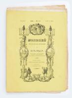 1844 Honderű. Szépirodalmi, művészeti és divatlap. II. évf.23. sz. Szerk. és kiadja: Petrichevich Horváth Lázár. Buda, Kir. Egyetem-ny.,(16) p. Mellékletek nélkül. Kiadói papírborítóban, fűzés nélkül.