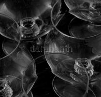 Ruhrglas kristály borospohár garnitúra. 6 darab, címkével jelzett, hibátlan, m: 12 cm