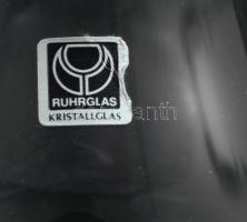 Ruhrglas kristály borospohár garnitúra. 6 darab, címkével jelzett, hibátlan, m: 12 cm