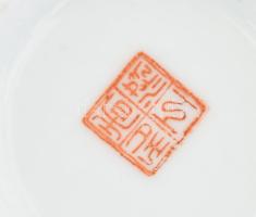 2 darab régi kínai leveses tál + 2 darab kanál, jelzett