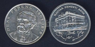 1992-94. 200Ft Ag "MNB" + "Deák" T:BU,2