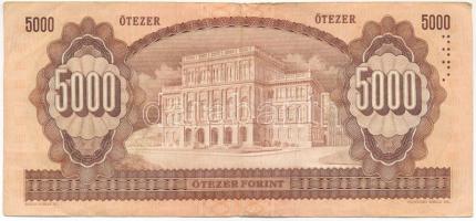 1990. 5000Ft "H 96815842" T:F beszakadás Adamo F49