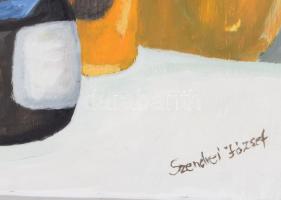 Szendrei József (1989-, "Pesti Józsi"): Olvasó hölgy portréja. Olaj, vászon. Jelezve jobbr...