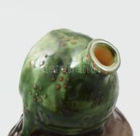 Nőalakos butella. Jelzett, mázkopással, m: 23 cm