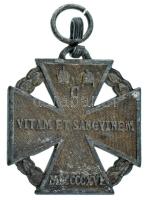 1916. "Károly-csapatkereszt" Zn kitüntetés mellszalag nélkül T:XF,VF oxidáció
Hungary 191...