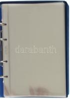 "Weltwunder der Antike" kék bársony borítású, négygyűrűs berakó 25db osztás nélküli berakó...