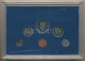 Norvégia 1976. 5ö-5K (6xklf) forgalmi sor, műanyag tokban T:UNC 
Norway 1976. 5 Öre - 5 Kroner (6xd...