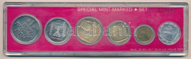 Izrael 1971. 1a-1L (6xklf) forgalmi sor műanyag tokban T:UNC
Israel 1971. 1 Agora - 1 Lira (6xdiff)...