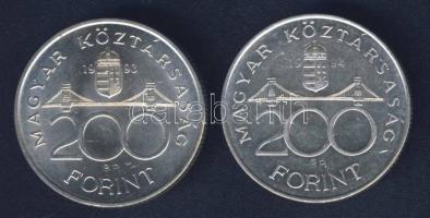 1993-94. 200Ft Ag "MNB" + "Deák" T:BU,2