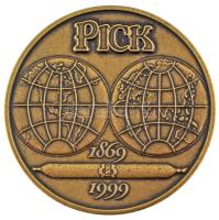 Fritz Mihály (1947-) 1999. "130 éves Pick Szeged" kétoldalas bronz emlékérem eredeti "...