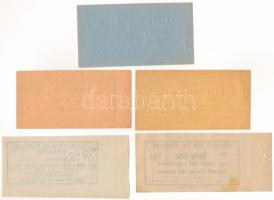 Miskolc 1924-1938. "Miskolczi Orthodox Izraelita Anyahitközség" értékjegy és vágatási bárc...