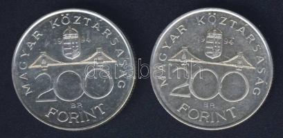 1994. 200Ft Ag "Deák" (2x) T:BU,2