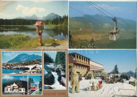 40 db MODERN Magas Tátra képeslap, főleg postatiszta / 40 modern Vysoké Tatry postcards (High Tatras)