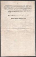 1850 Pápa, református köztanácskozáson kiállított jegyzőkönyv