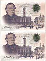 2003. 20Ft Cu-Ni-Zn "Deák Ferenc" (2x) sorszámkövető elsőnapi veretek "07733-07734&qu...