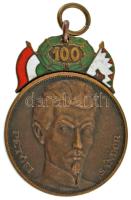 1948. &quot;48-as Díszérem&quot; részben zománcozott bronz kitüntetés mellszalag nélkül T:XF,VF zománchiba Hungary 1948. &quot;Medal of Honour commemorating 1848-1849&quot; enamelled bronze decoration without ribbon C:XF,VF enamel error NMK 528.